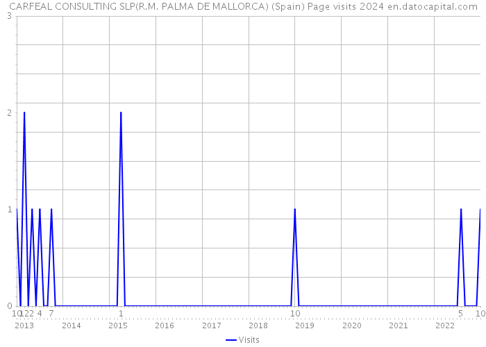 CARFEAL CONSULTING SLP(R.M. PALMA DE MALLORCA) (Spain) Page visits 2024 