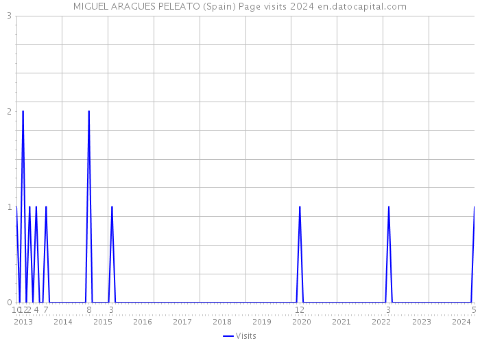 MIGUEL ARAGUES PELEATO (Spain) Page visits 2024 