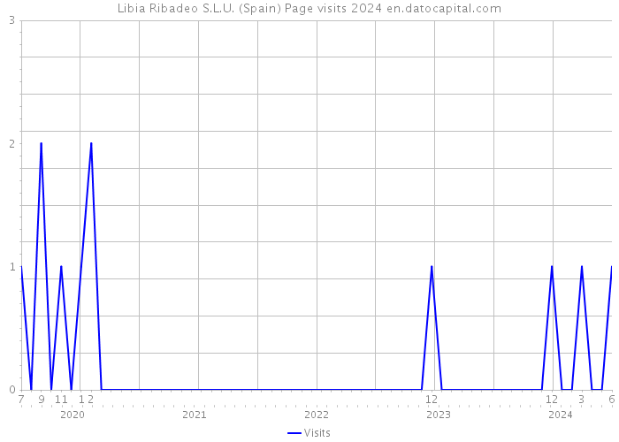 Libia Ribadeo S.L.U. (Spain) Page visits 2024 