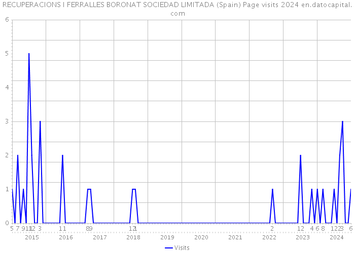 RECUPERACIONS I FERRALLES BORONAT SOCIEDAD LIMITADA (Spain) Page visits 2024 