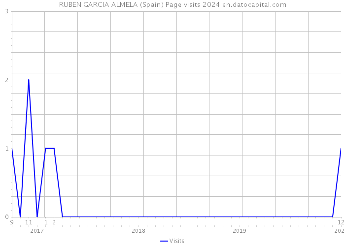 RUBEN GARCIA ALMELA (Spain) Page visits 2024 