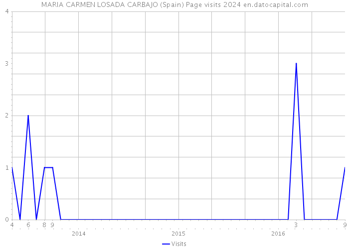 MARIA CARMEN LOSADA CARBAJO (Spain) Page visits 2024 