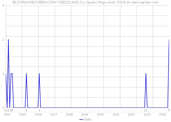 EKOGRAS RECUPERACION Y RECICLADO S.L (Spain) Page visits 2024 