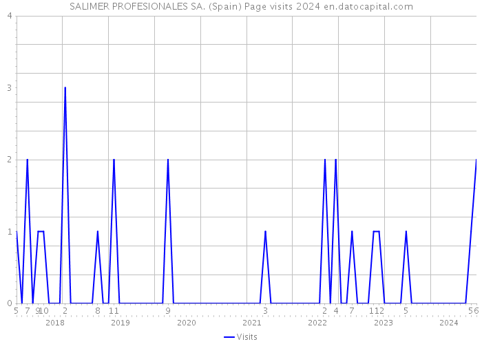 SALIMER PROFESIONALES SA. (Spain) Page visits 2024 