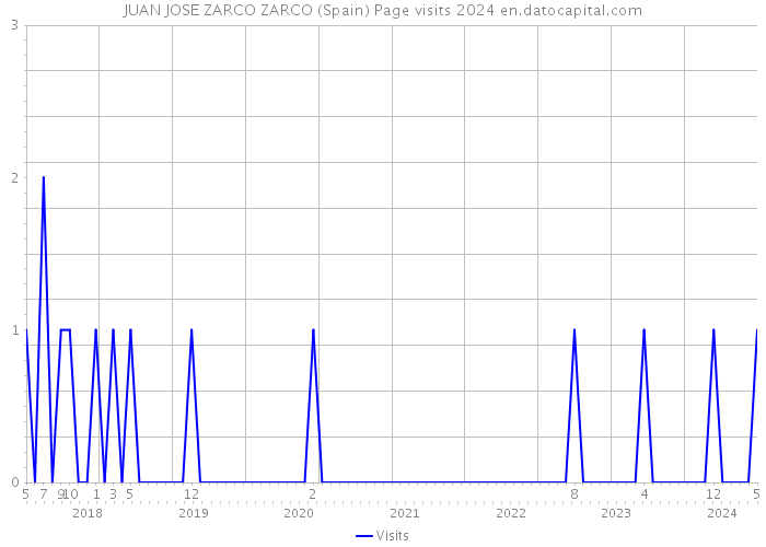 JUAN JOSE ZARCO ZARCO (Spain) Page visits 2024 
