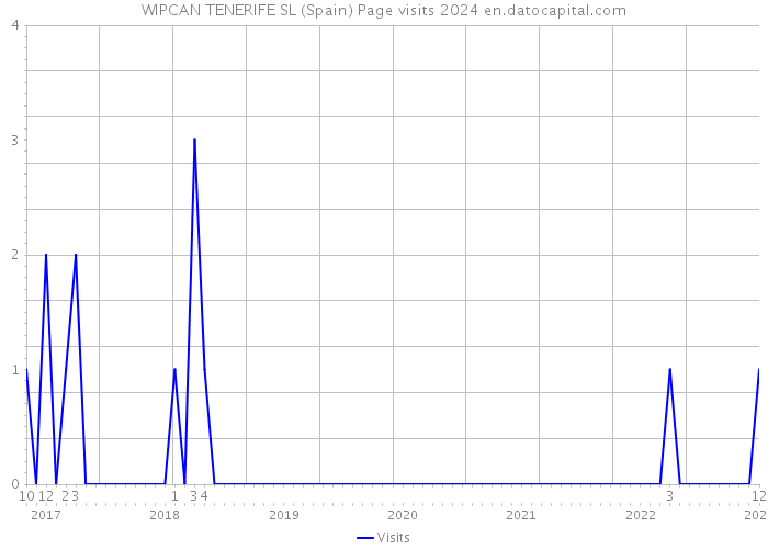 WIPCAN TENERIFE SL (Spain) Page visits 2024 