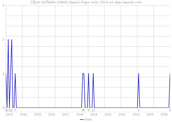 CELIA CAÑADA CHAIN (Spain) Page visits 2024 