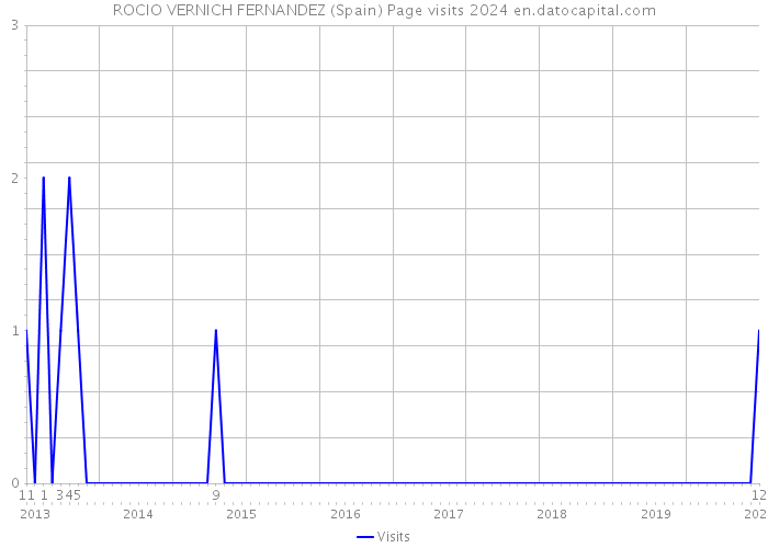 ROCIO VERNICH FERNANDEZ (Spain) Page visits 2024 