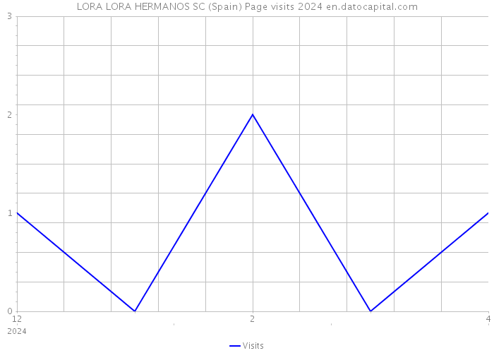 LORA LORA HERMANOS SC (Spain) Page visits 2024 