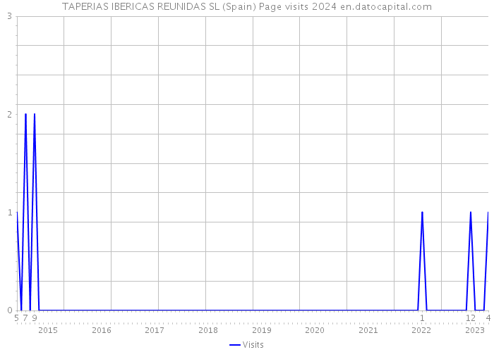 TAPERIAS IBERICAS REUNIDAS SL (Spain) Page visits 2024 