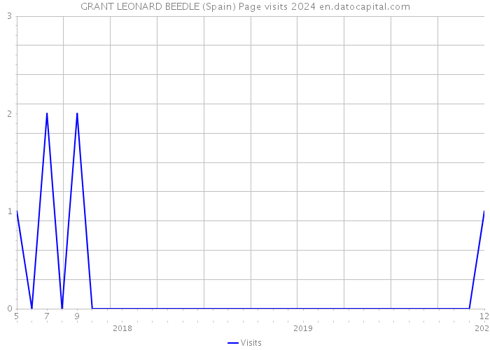 GRANT LEONARD BEEDLE (Spain) Page visits 2024 