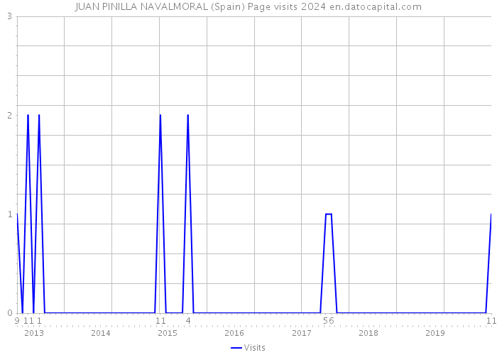 JUAN PINILLA NAVALMORAL (Spain) Page visits 2024 