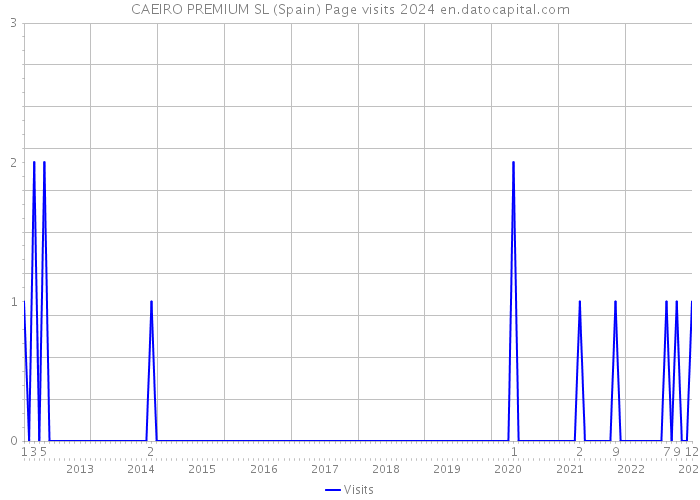 CAEIRO PREMIUM SL (Spain) Page visits 2024 