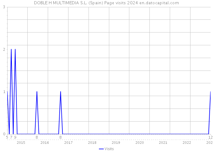 DOBLE H MULTIMEDIA S.L. (Spain) Page visits 2024 
