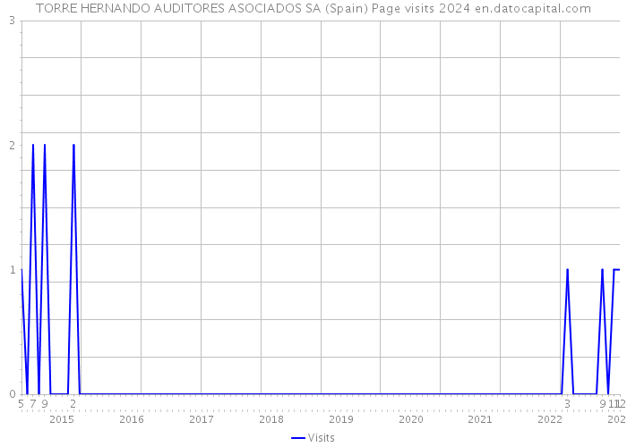 TORRE HERNANDO AUDITORES ASOCIADOS SA (Spain) Page visits 2024 