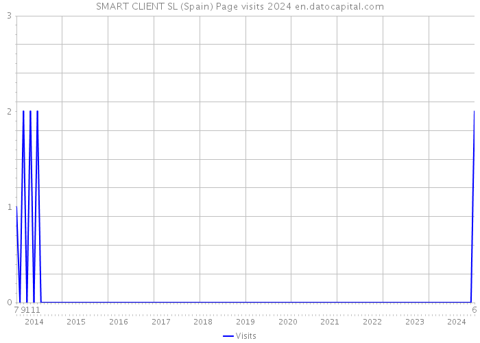 SMART CLIENT SL (Spain) Page visits 2024 