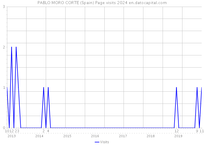 PABLO MORO CORTE (Spain) Page visits 2024 