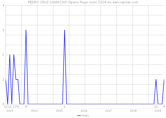 PEDRO CRUZ CAMACHO (Spain) Page visits 2024 