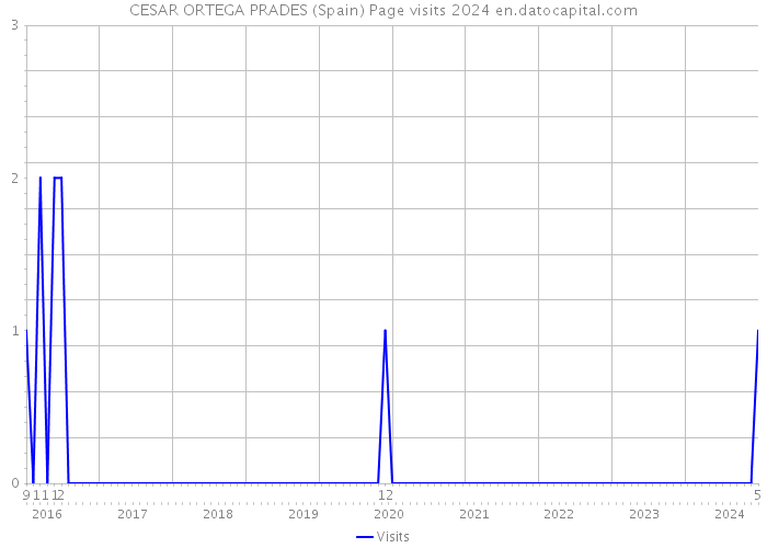 CESAR ORTEGA PRADES (Spain) Page visits 2024 