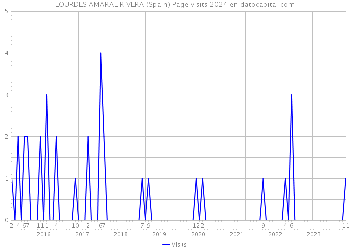 LOURDES AMARAL RIVERA (Spain) Page visits 2024 