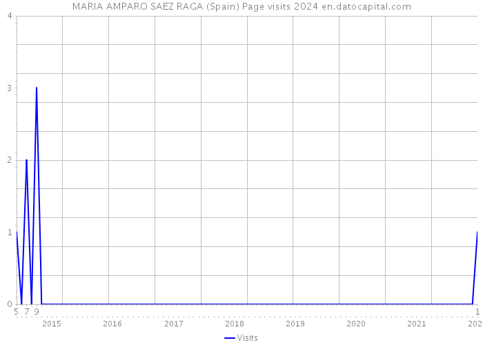 MARIA AMPARO SAEZ RAGA (Spain) Page visits 2024 