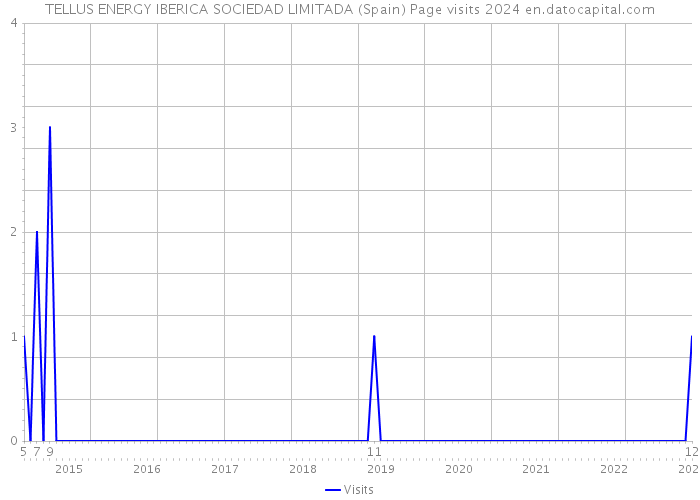 TELLUS ENERGY IBERICA SOCIEDAD LIMITADA (Spain) Page visits 2024 