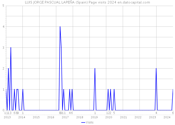 LUIS JORGE PASCUAL LAPEÑA (Spain) Page visits 2024 