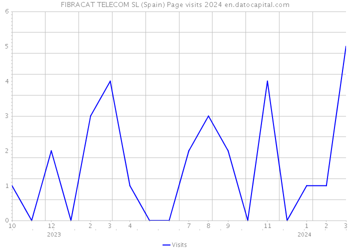 FIBRACAT TELECOM SL (Spain) Page visits 2024 