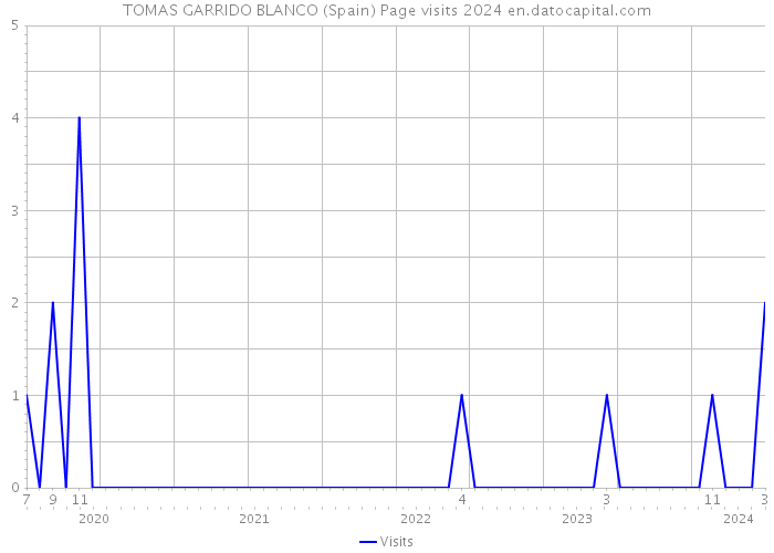 TOMAS GARRIDO BLANCO (Spain) Page visits 2024 