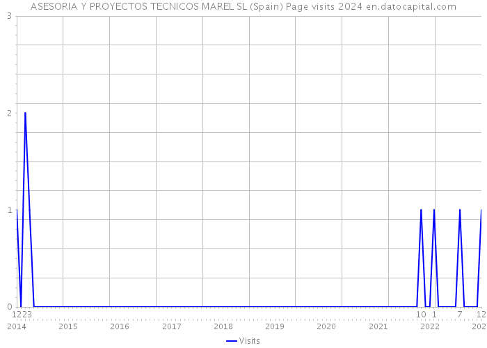 ASESORIA Y PROYECTOS TECNICOS MAREL SL (Spain) Page visits 2024 