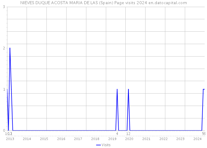 NIEVES DUQUE ACOSTA MARIA DE LAS (Spain) Page visits 2024 