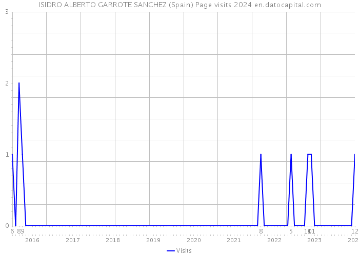 ISIDRO ALBERTO GARROTE SANCHEZ (Spain) Page visits 2024 