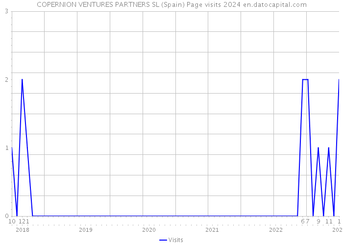 COPERNION VENTURES PARTNERS SL (Spain) Page visits 2024 