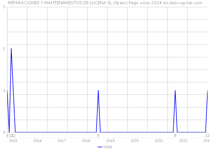REPARACIONES Y MANTENIMIENTOS DE LUCENA SL (Spain) Page visits 2024 
