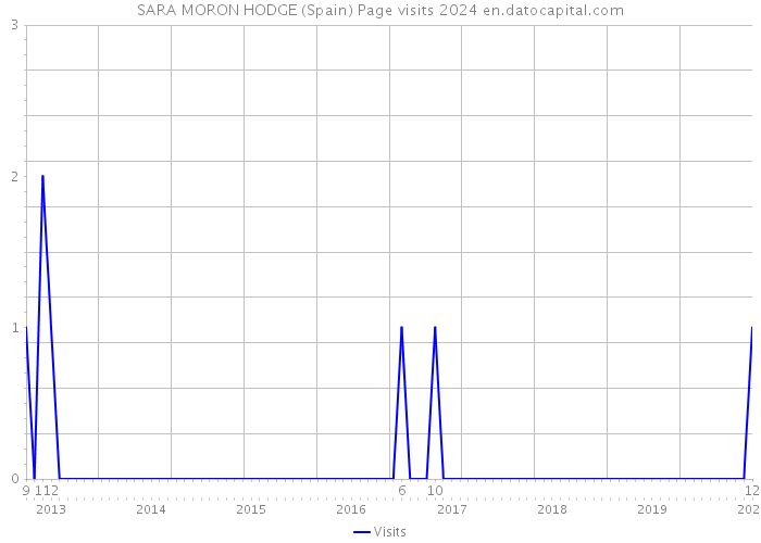 SARA MORON HODGE (Spain) Page visits 2024 