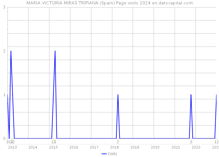 MARIA VICTORIA MIRAS TRIPIANA (Spain) Page visits 2024 