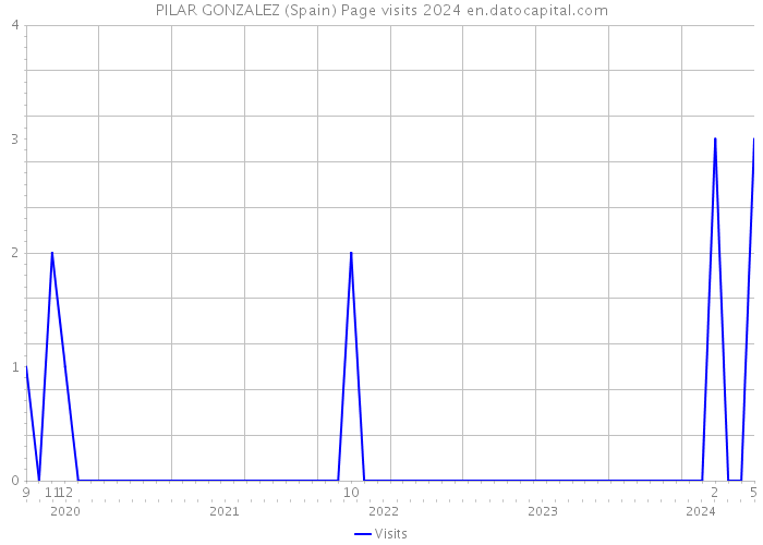 PILAR GONZALEZ (Spain) Page visits 2024 
