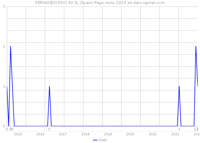 FERNANDO POO 40 SL (Spain) Page visits 2024 
