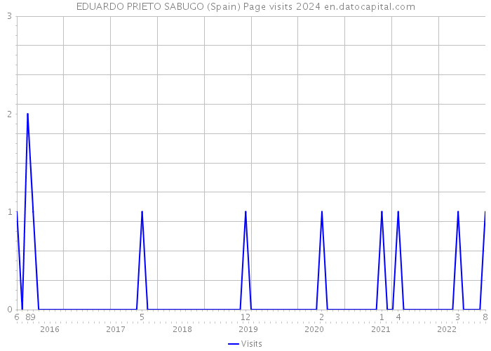 EDUARDO PRIETO SABUGO (Spain) Page visits 2024 