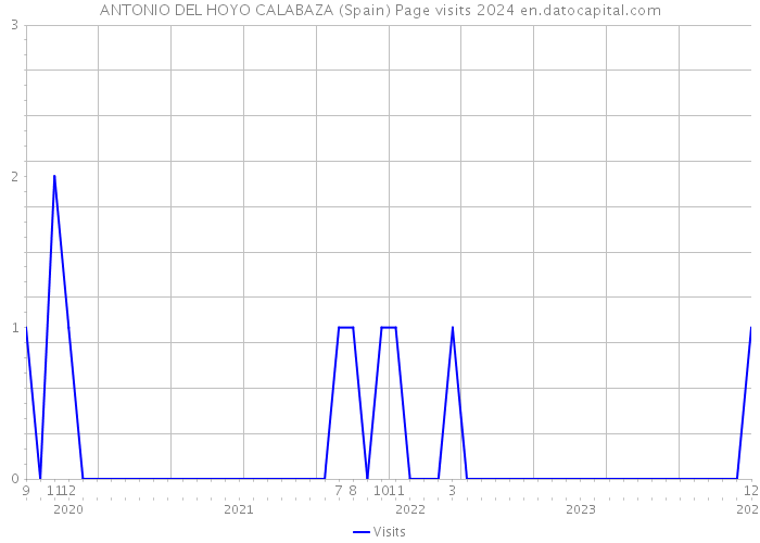 ANTONIO DEL HOYO CALABAZA (Spain) Page visits 2024 