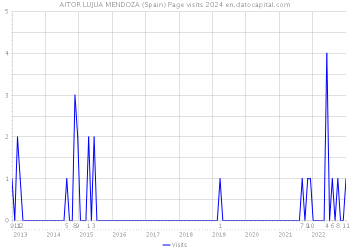 AITOR LUJUA MENDOZA (Spain) Page visits 2024 
