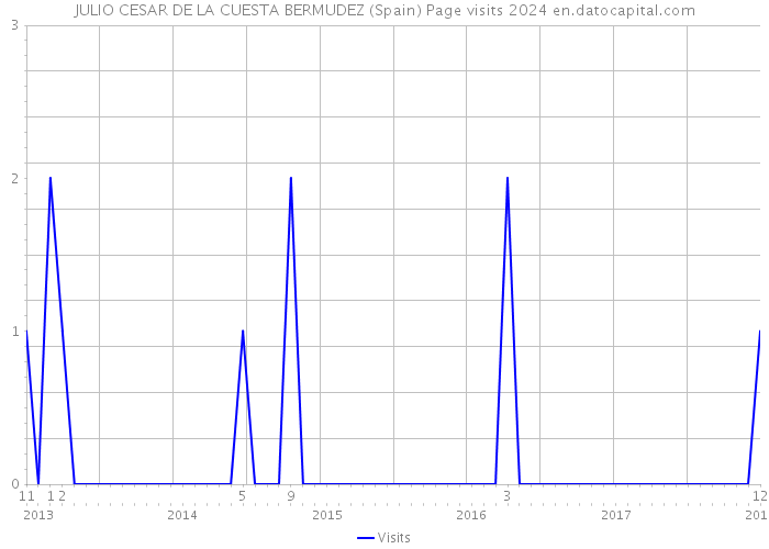 JULIO CESAR DE LA CUESTA BERMUDEZ (Spain) Page visits 2024 