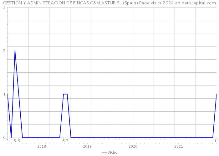 GESTION Y ADMINISTRACION DE FINCAS G&M ASTUR SL (Spain) Page visits 2024 