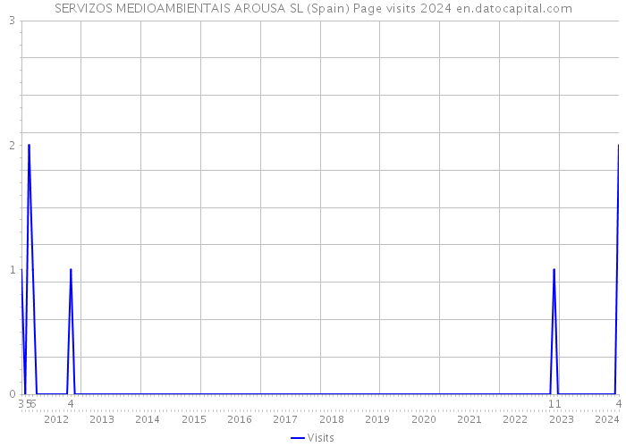 SERVIZOS MEDIOAMBIENTAIS AROUSA SL (Spain) Page visits 2024 