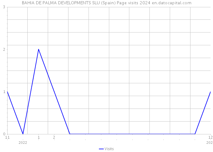 BAHIA DE PALMA DEVELOPMENTS SLU (Spain) Page visits 2024 