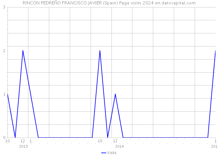 RINCON PEDREÑO FRANCISCO JAVIER (Spain) Page visits 2024 