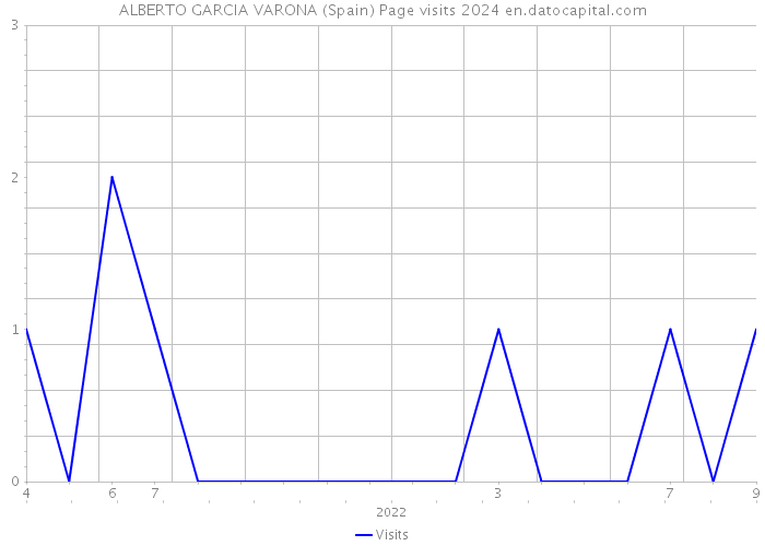 ALBERTO GARCIA VARONA (Spain) Page visits 2024 