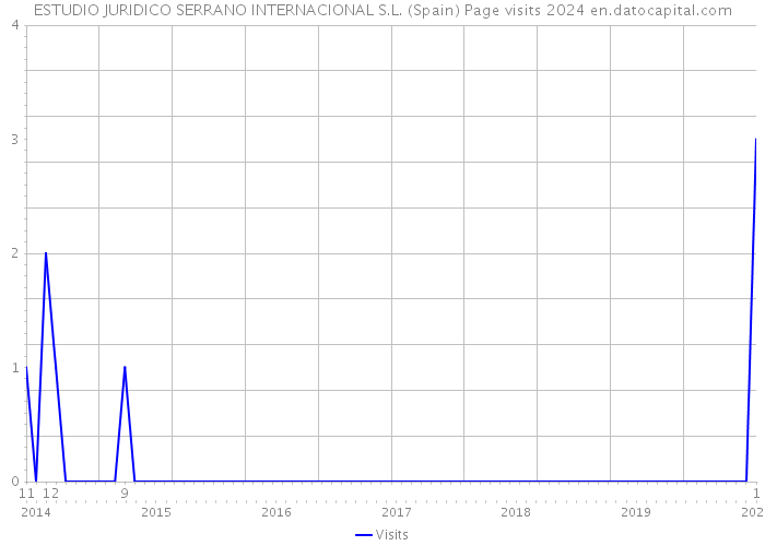 ESTUDIO JURIDICO SERRANO INTERNACIONAL S.L. (Spain) Page visits 2024 
