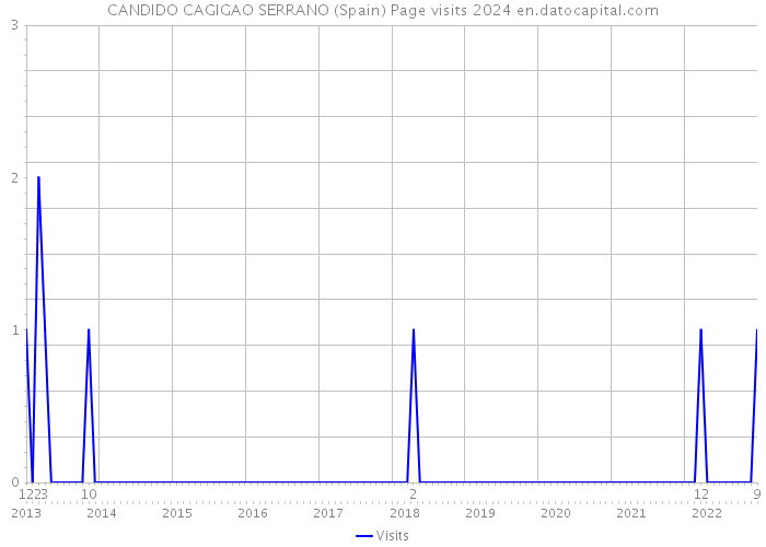 CANDIDO CAGIGAO SERRANO (Spain) Page visits 2024 