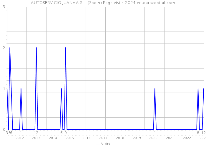AUTOSERVICIO JUANMA SLL (Spain) Page visits 2024 